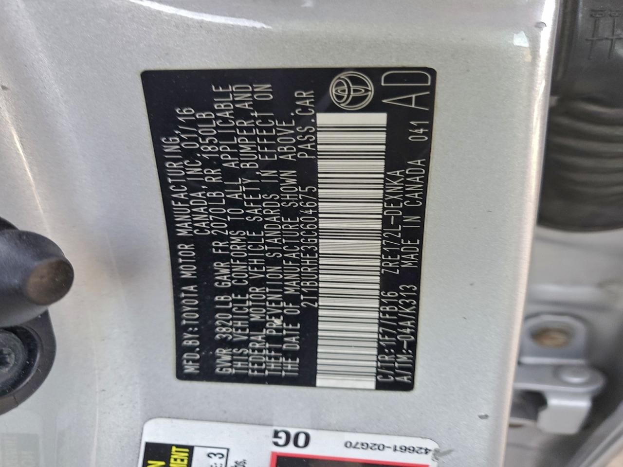 Toyota Corolla L Image 10