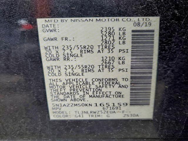 Nissan Murano S Image 13