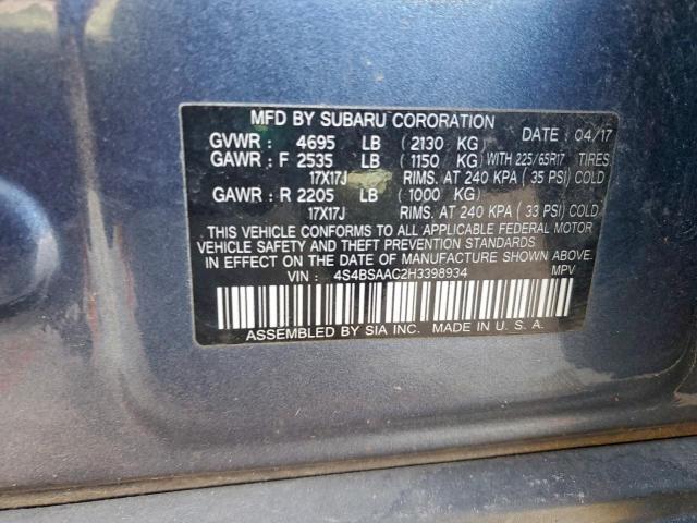 Subaru Outback 2.5i Image 10
