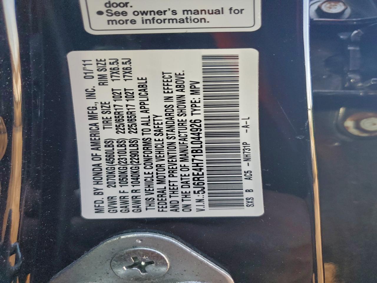 Honda Crv Exl Image 11