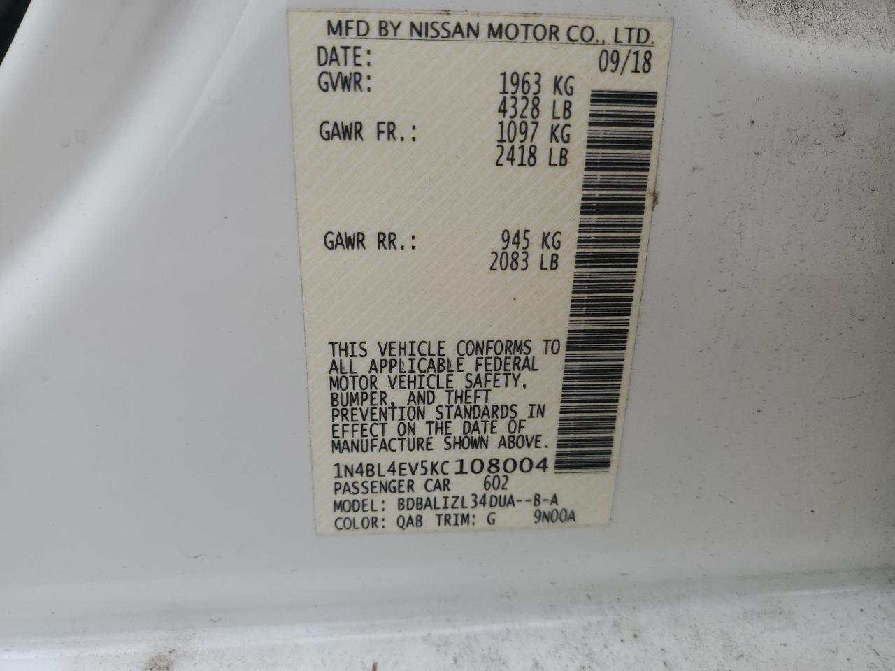 Nissan Altima Sl Image 8