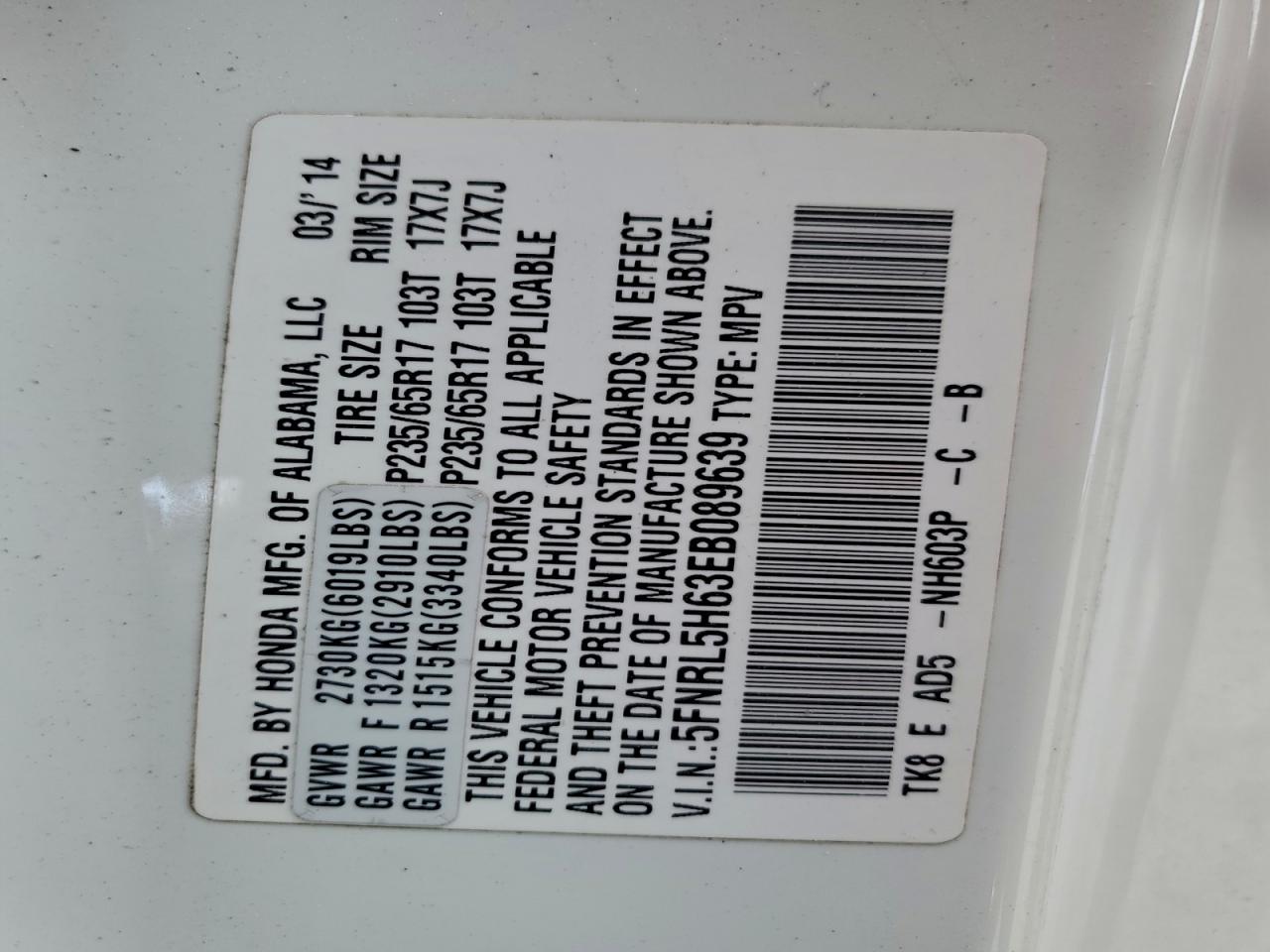 Honda Odyssey Exl Image 11