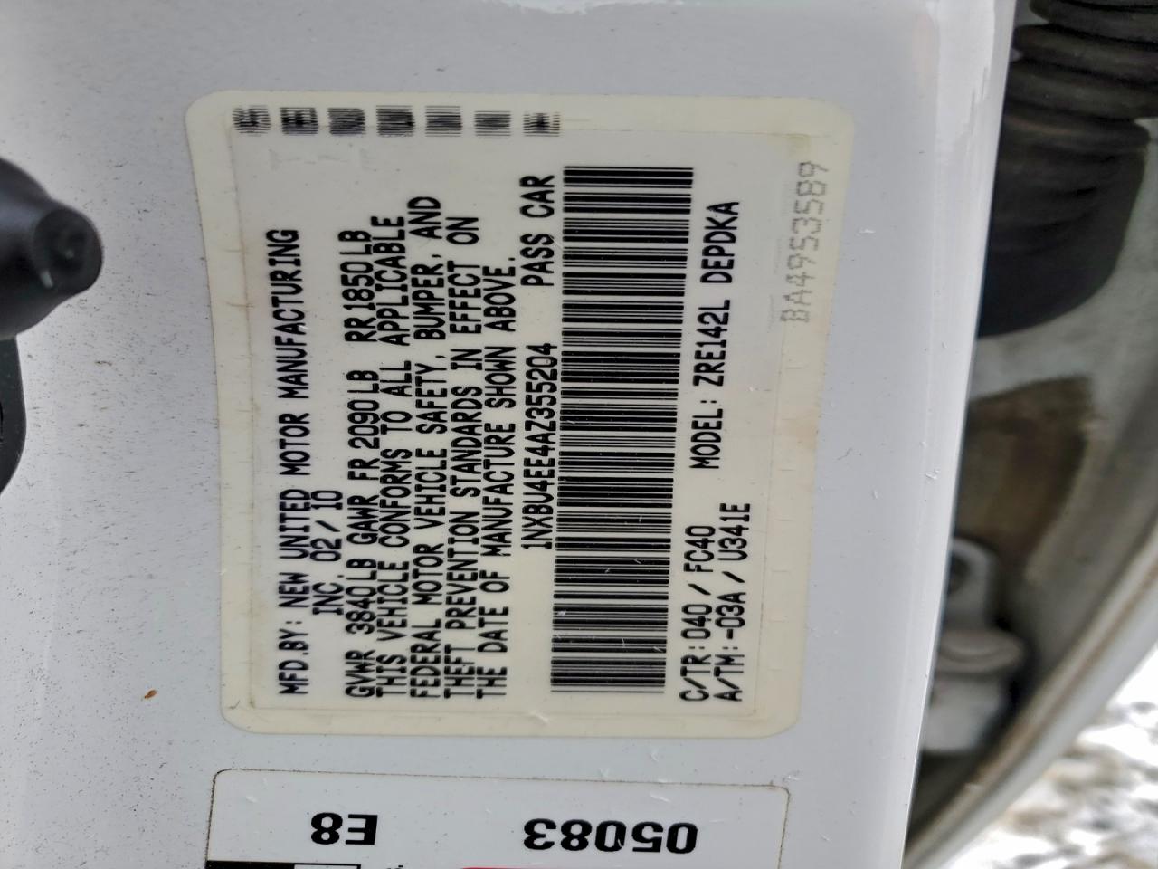 Toyota Corolla Base Image 11