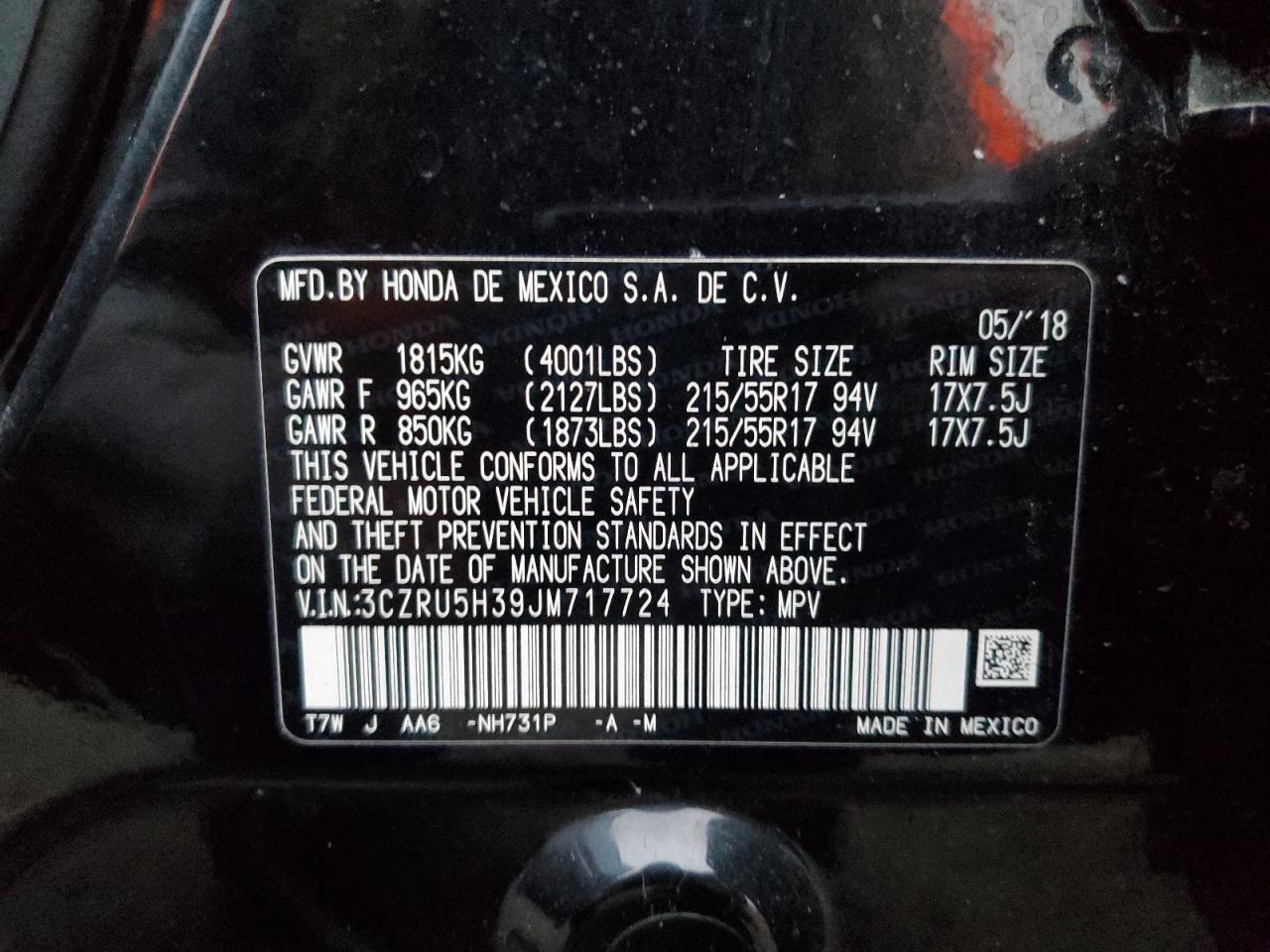 Honda HR-V Lx Image 9