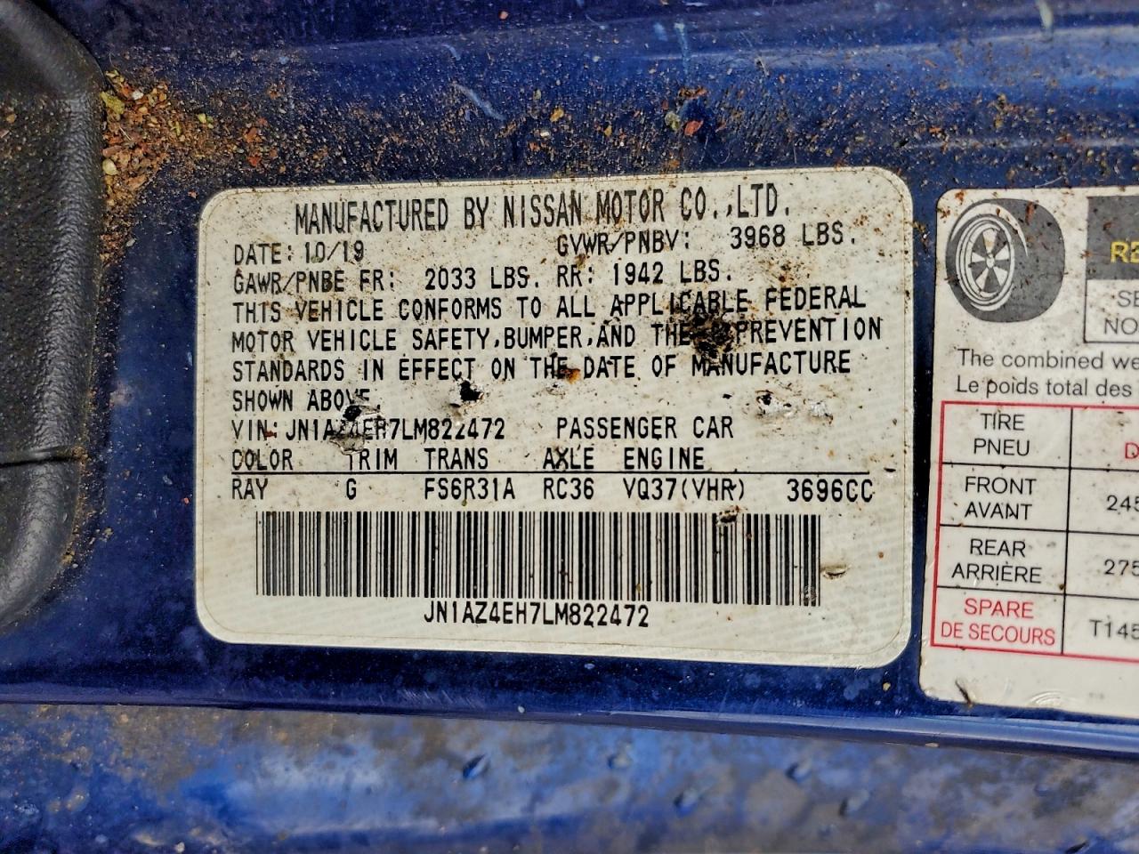 Nissan 370Z Base Image 6