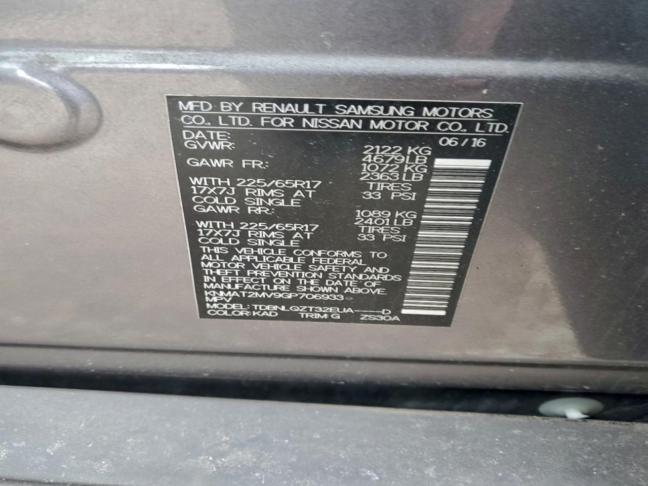 Nissan Rogue S Image 10