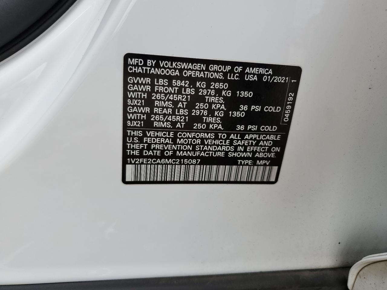 Volkswagen Atlas Sel Premium R-line Image 2