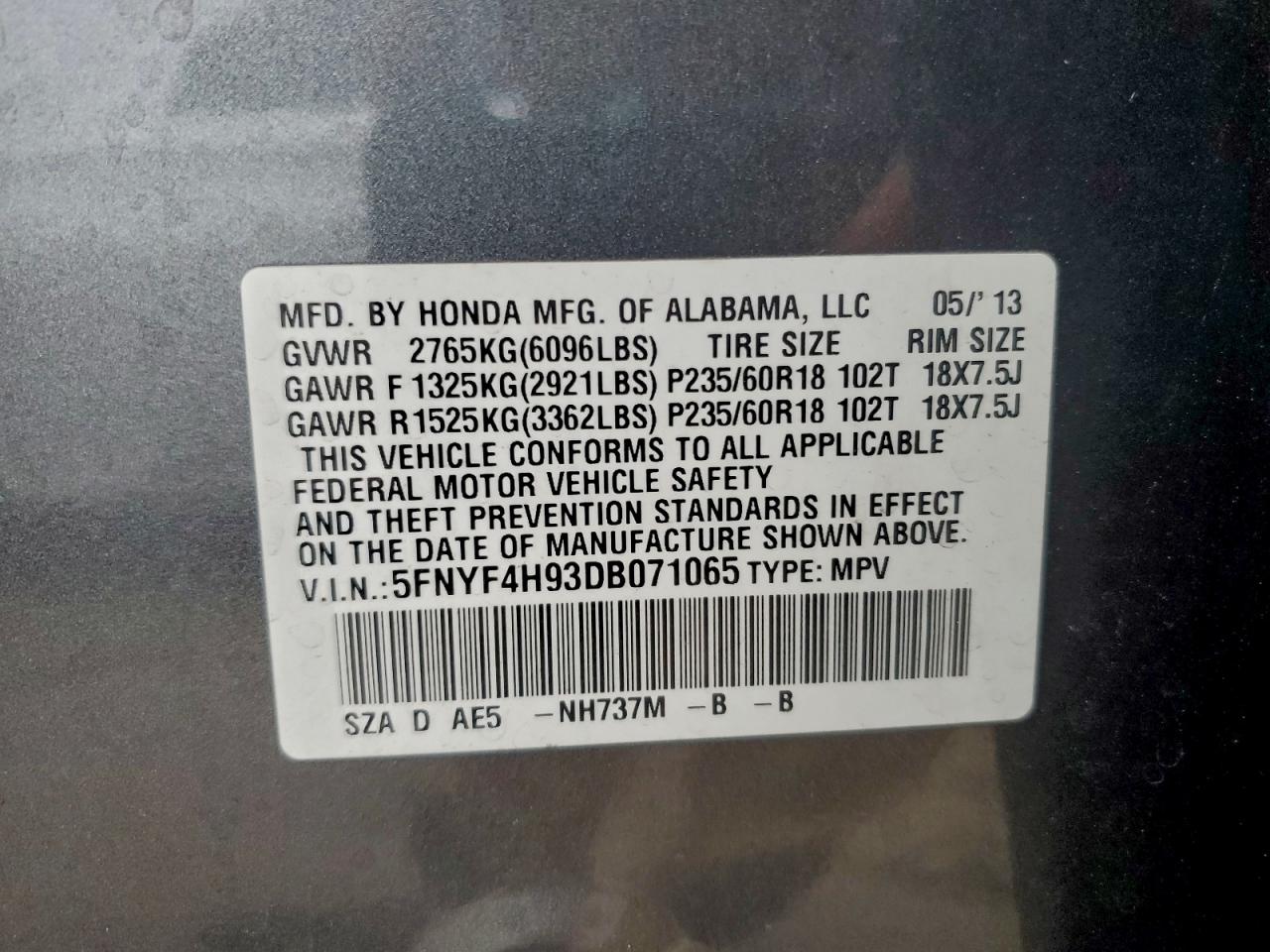 Honda Pilot Touring Image 11