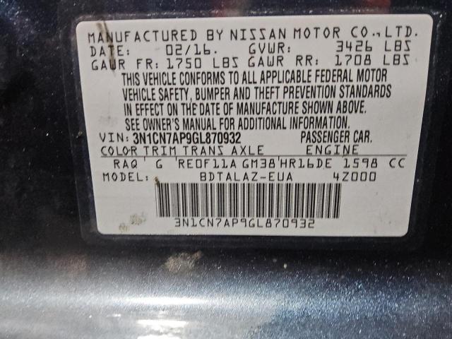 Nissan Versa S Image 10