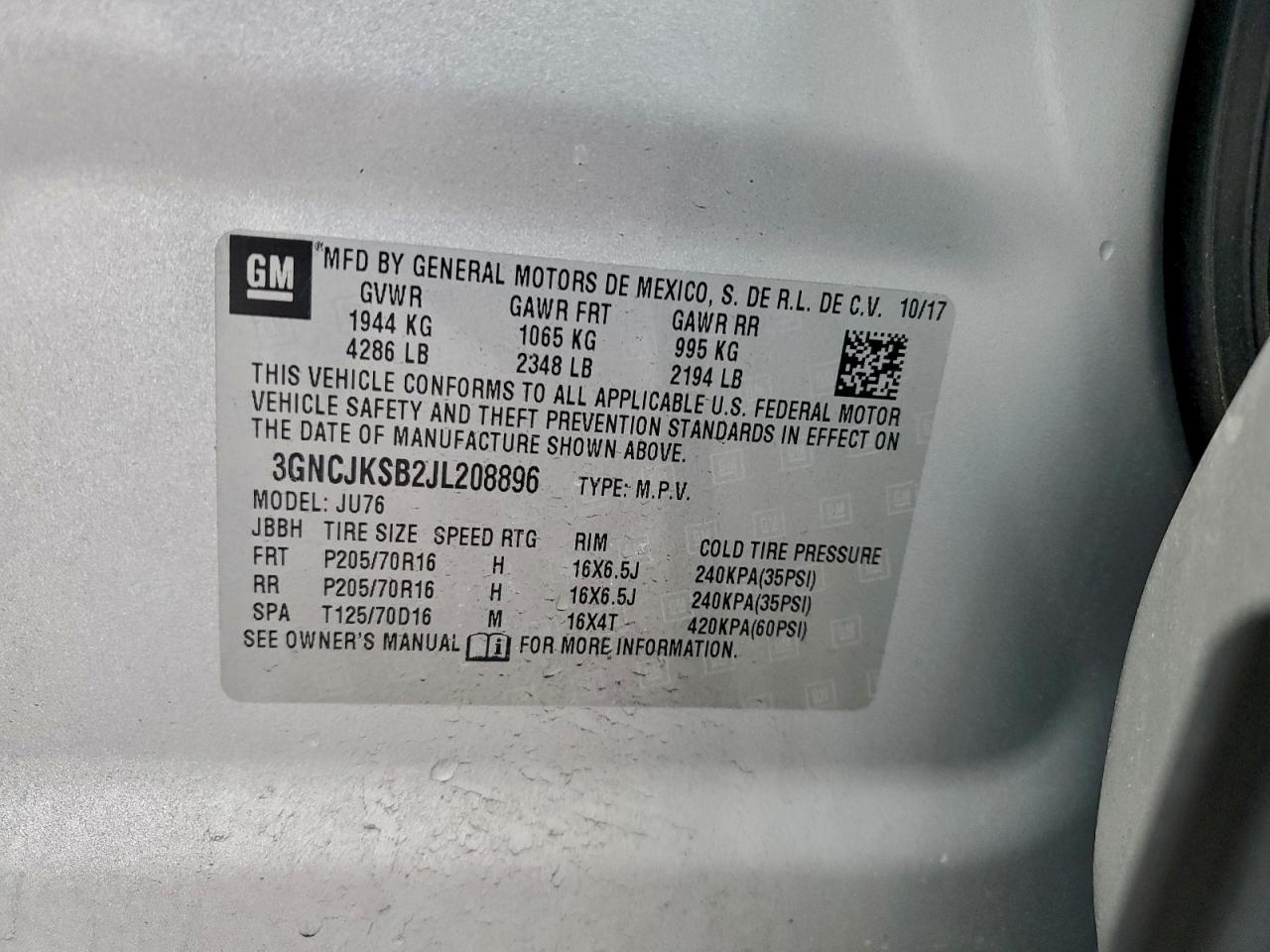 Chevrolet Trax Ls Image 4