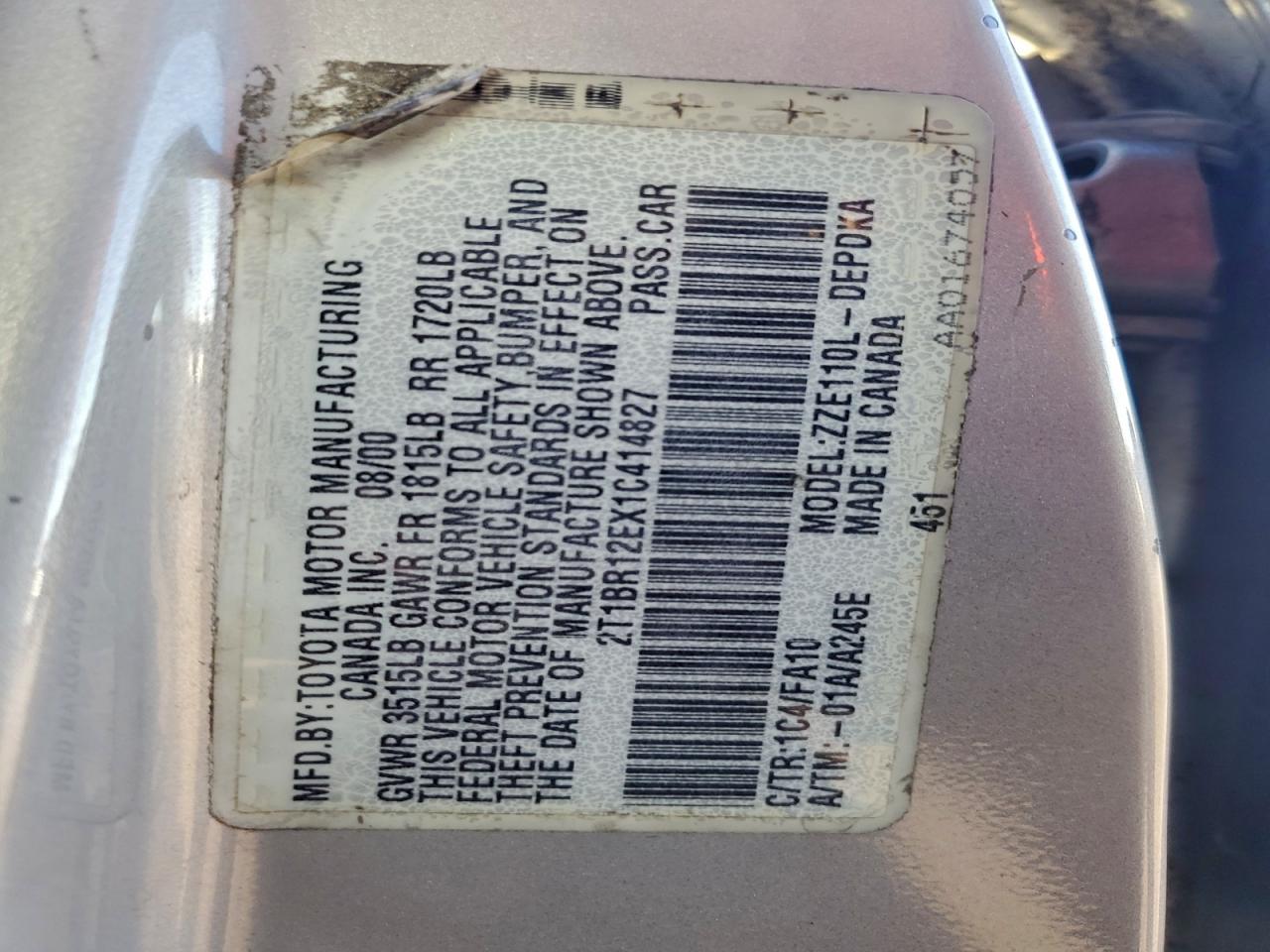 Toyota Corolla Ce Image 4