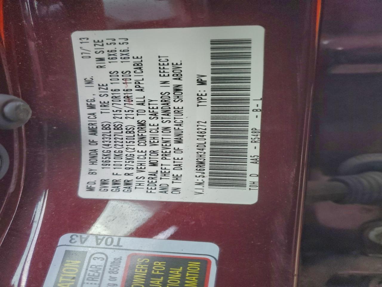 Honda Crv Lx Image 10