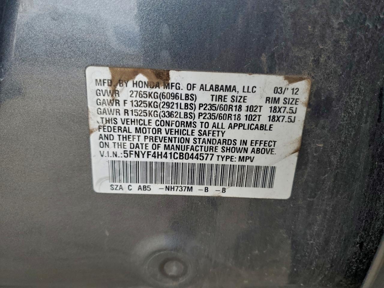 Honda Pilot Ex Image 9