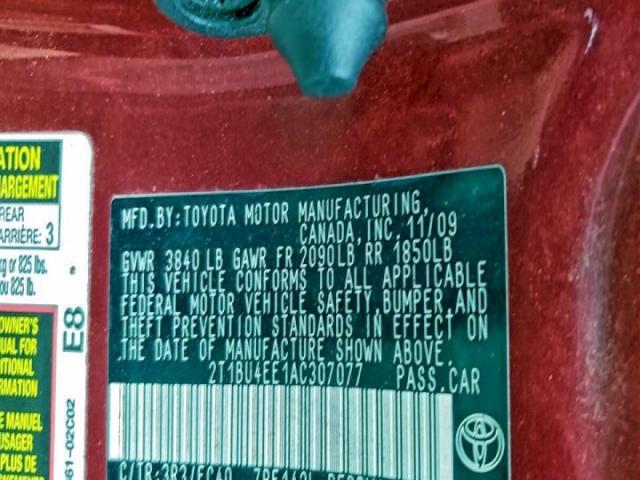 Toyota Corolla Base Image 2