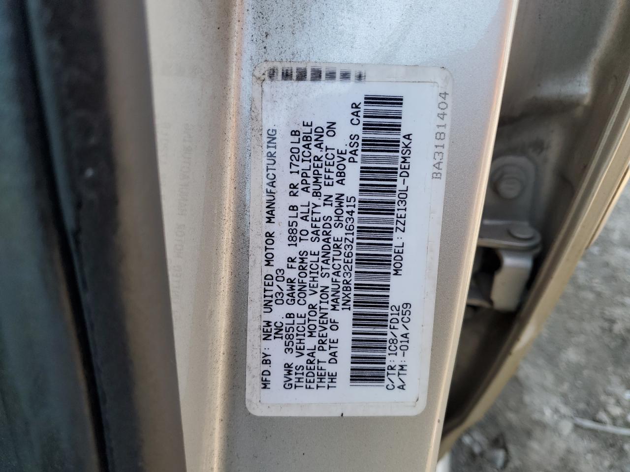 Toyota Corolla Ce Image 5