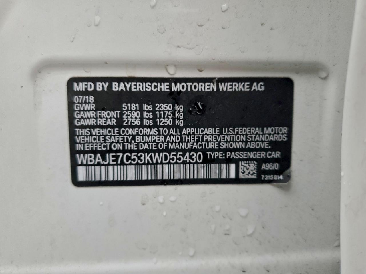 BMW 5 Series Xi Image 8