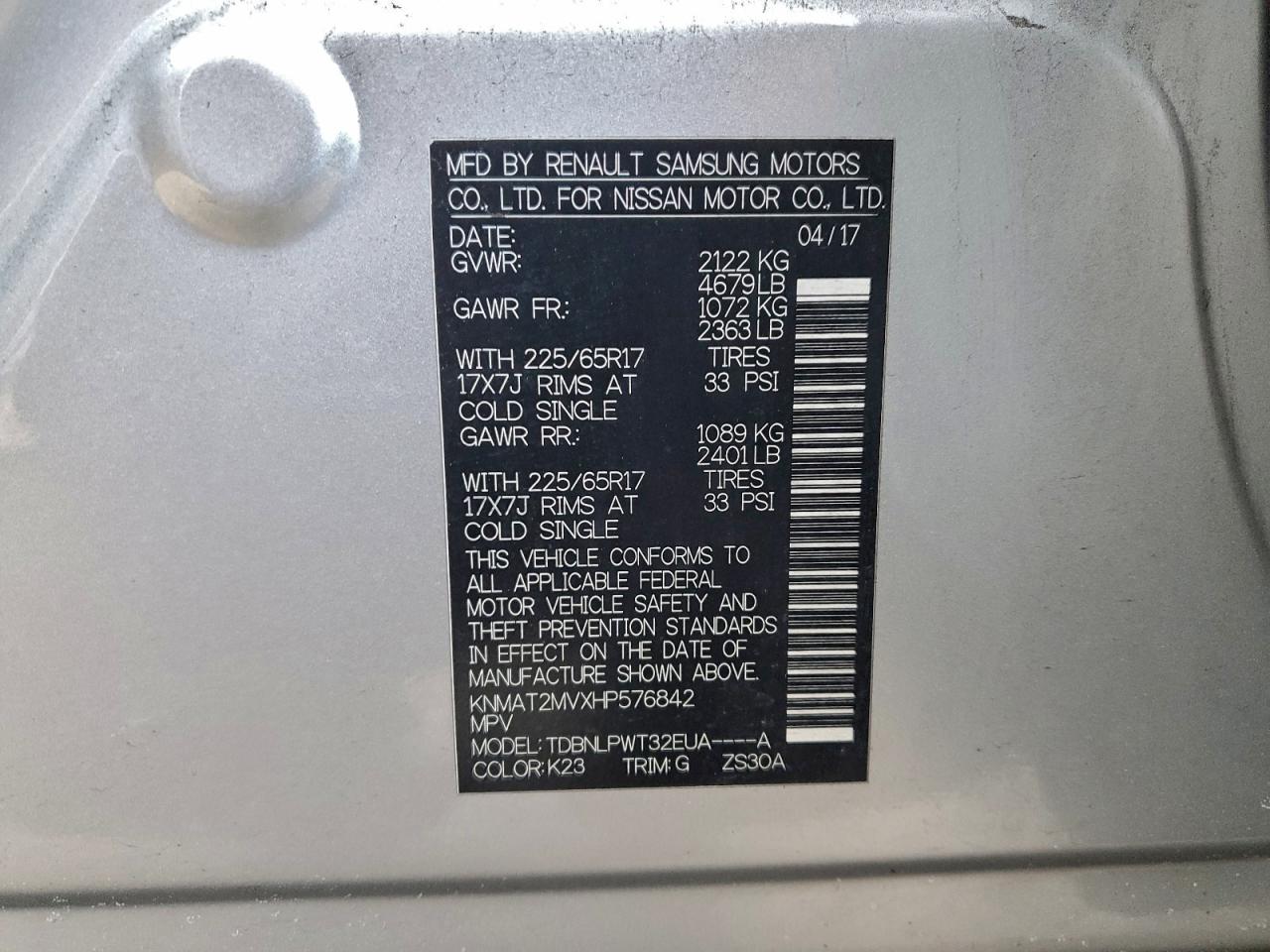 Nissan Rogue S Image 8