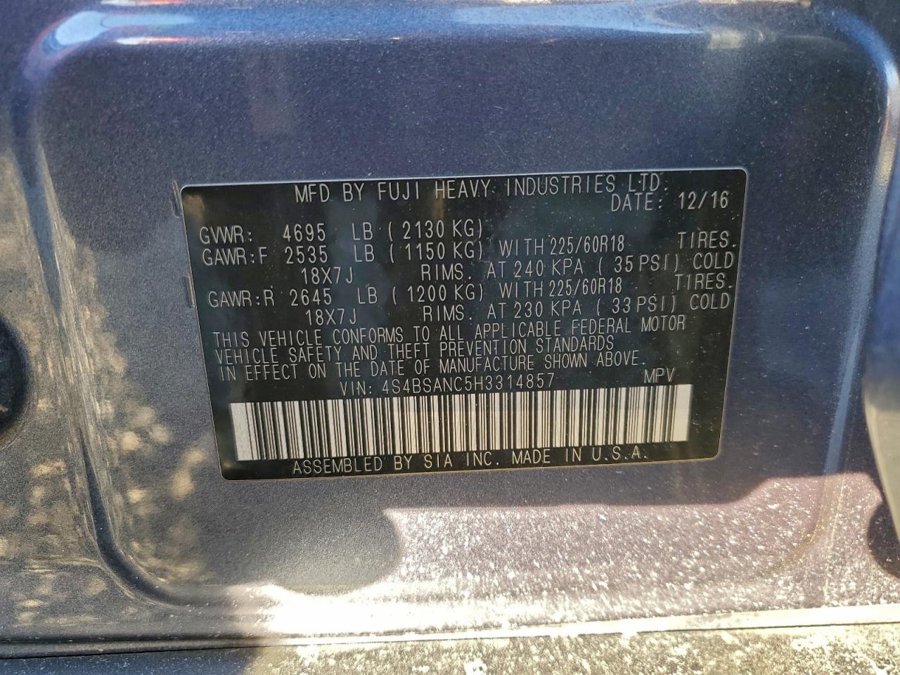 Subaru Outback 2.5i Limited Image 12